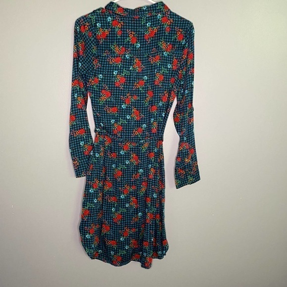 Matilda Jane Checked Floral Print Shirt Dress Size XS - Picture 8 of 9